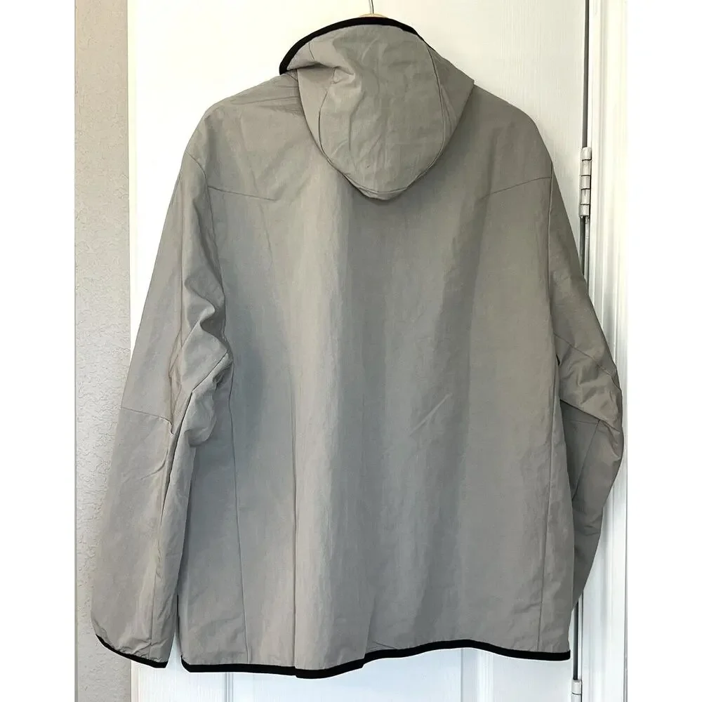 Nike Tech Full Zip Windbreaker Jacket Lined Mens 2XL Gray DQ4340-016 XXL